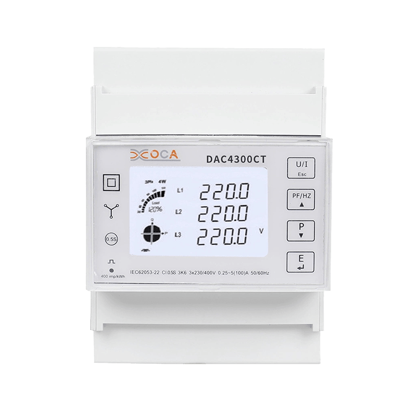 Dac4300CT DIN 레일 AC 3상 선불 Tuya 전기 에너지 미터