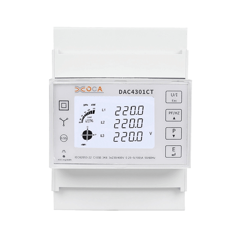 Dac4301CT DIN 레일 AC 3상(변압기 에너지 미터 포함)