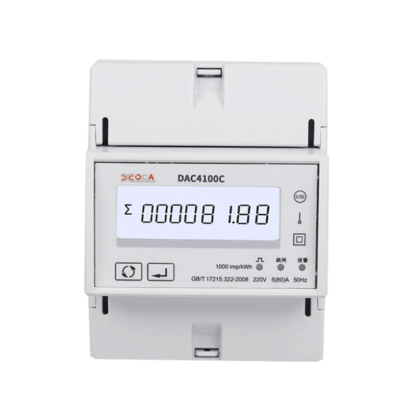 DAC4100C 단상 DIN 레일 Modbus 스마트 원격 제어 에너지 미터