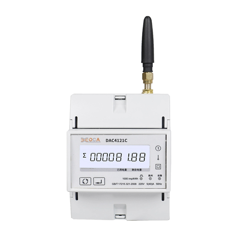 Dac4121C DIN 레일 AC 단상 무선 Modbus 전력계