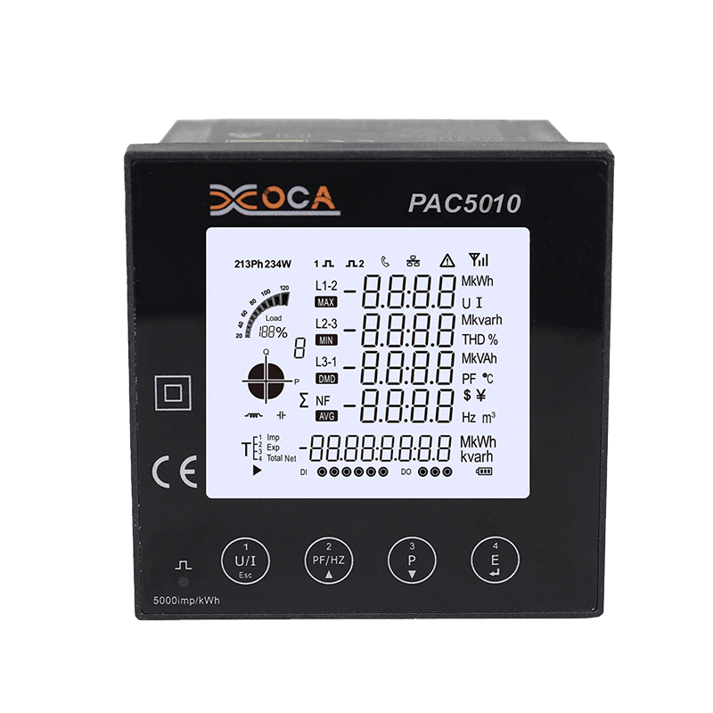 PAC5010 AC 패널 RS485 Modbus 디지털 전기 에너지 미터 전력계