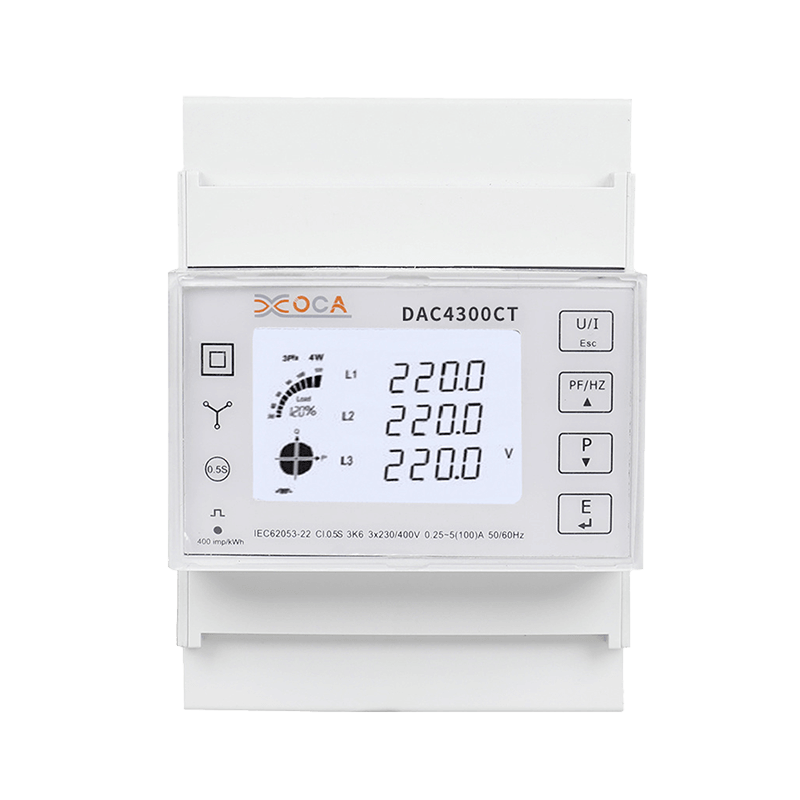 Dac4300CT DIN 레일 3상 4선식 디지털 선불 WiFi 스마트 에너지 미터