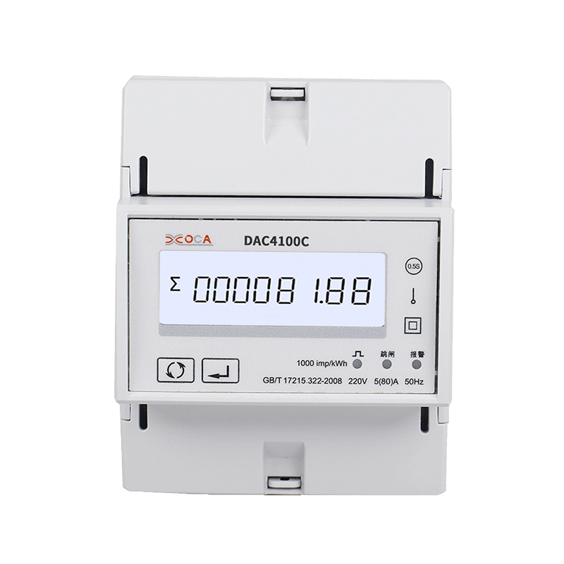 DAC4100C 단상 DIN 레일 Modbus 스마트 원격 제어 에너지 미터