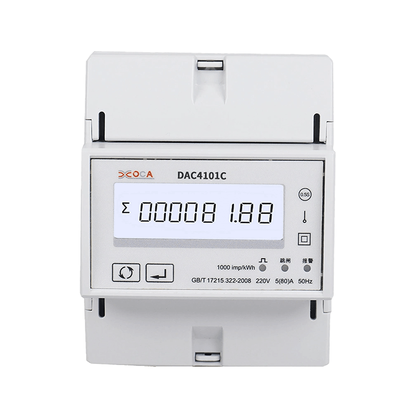 Dac4101c DIN 레일 단상 Lora 전기 선불 원격 에너지 미터