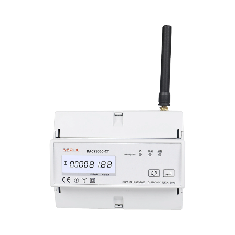 DAC7300C-CT DIN 레일 3상 Modbus 스마트 원격 전기 에너지 미터