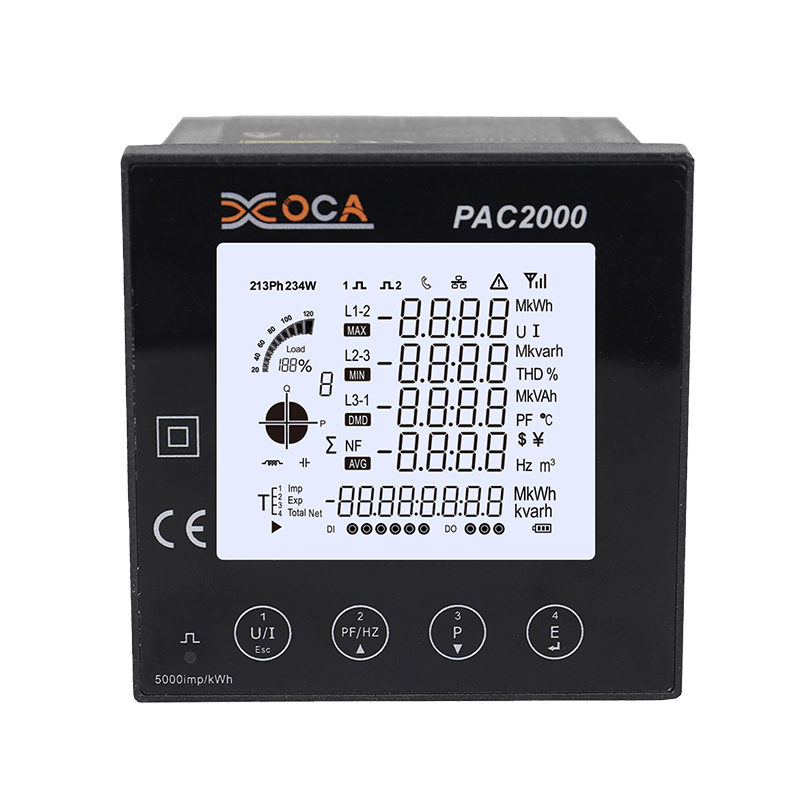 PAC2000 다기능 지능형 LCD 패널 디지털 파워 미터