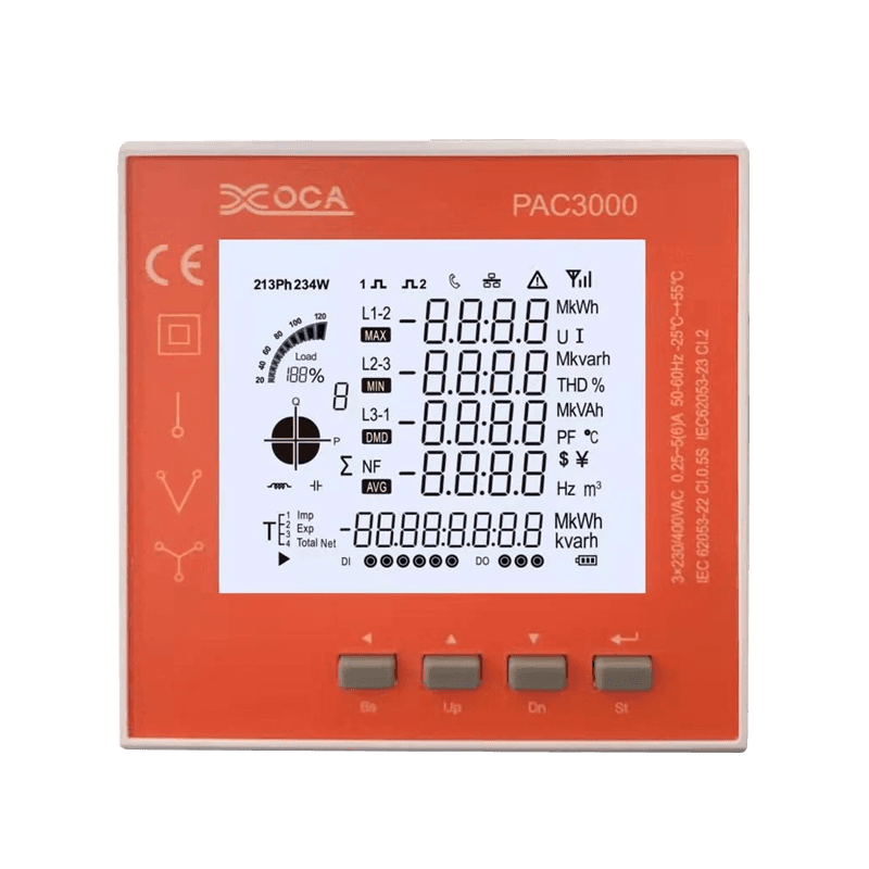 PAC3100 스마트 디지털 LCD WiFi 전자식 전력계