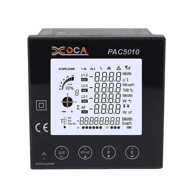 PAC5000 스마트 Modbus WiFi 전기 패널 전력계 에너지 미터